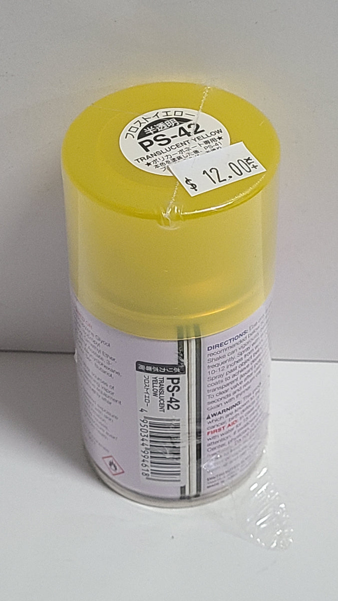  Tamiya 86042 PS-42 Translucent Yellow Spray Paint, 100ml Spray  Can TAM86042, Brown : Arts, Crafts & Sewing