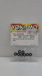 Yokomo 2.5x5.0x3.0mm Alum Shim Black 8pcs ZC-A2530B