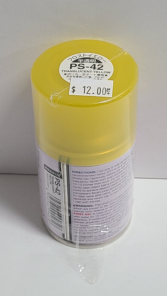  Tamiya 86042 PS-42 Translucent Yellow Spray Paint, 100ml Spray  Can TAM86042, Brown : Arts, Crafts & Sewing