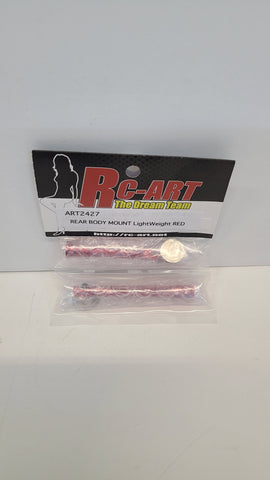 RC ART Rear Body Mount Lightweight Red ART2427