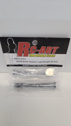 RC ART Rear Body Mount Lightweight Black ART2425