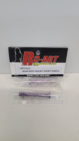 RC ART Rear Body Mount Short Purple ART2422